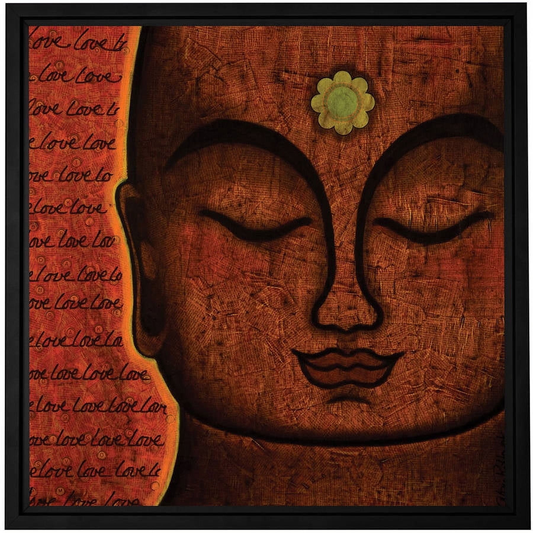Gloria Rothrock "Love" Floater-Framed Gallery-Wrapped Canvas