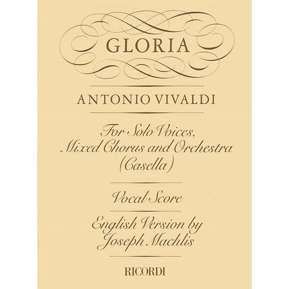 Gloria Rv589: Vocal Score, (Paperback)