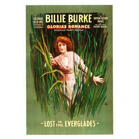 Gloria'S Romance Billie Burke In 'Lost In The Everglades' 1-Sheet Poster Art 1916. Movie Poster Masterprint