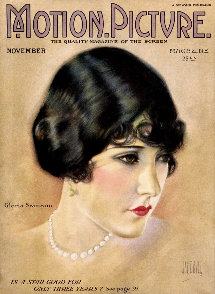Gloria Swanson Canvas Art - (16 x 20)