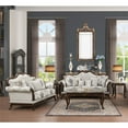 thumbnail image 1 of Gloria Traditional Style 2PC button tufted Living Room Set in Ivory, 1 of 10