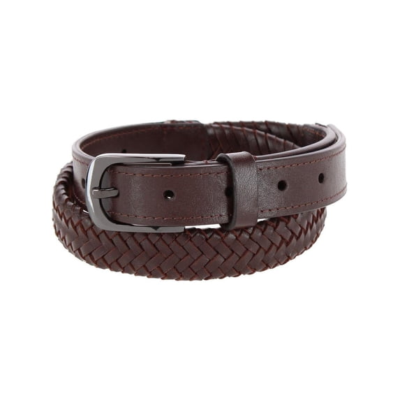 Gloria Vanderbilt 25mm Leather Braided Casual Belt (Women)