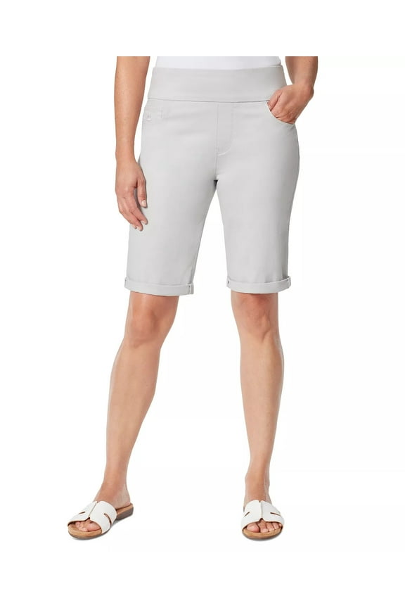 DOVE GREY Women's Petite Amanda Pull-on Bermuda Short, US 14P