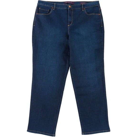 Gloria Vanderbilt Flat Front High Rise Amanda Straight Jeans (Women's or Women's Plus)