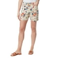 thumbnail image 1 of Gloria Vanderbilt Floral-Print Amanda Denim Shorts Stonewood Summer Garden 6, 1 of 1