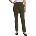 thumbnail image 1 of Gloria Vanderbilt Women’s Amanda Classic 5-Pocket Stretch Denim Jeans, Natural Waist, Tapered Leg (Green, 4 Average), 1 of 6
