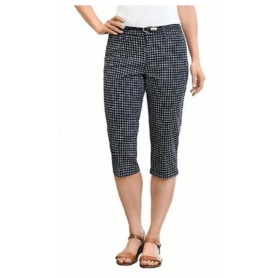 Gloria Vanderbilt Ladies’ Anita Belted Capri - Casual Summer Pants