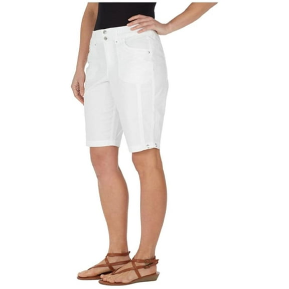 Gloria Vanderbilt Ladies Beverly Bermuda Short 22w, Prism White