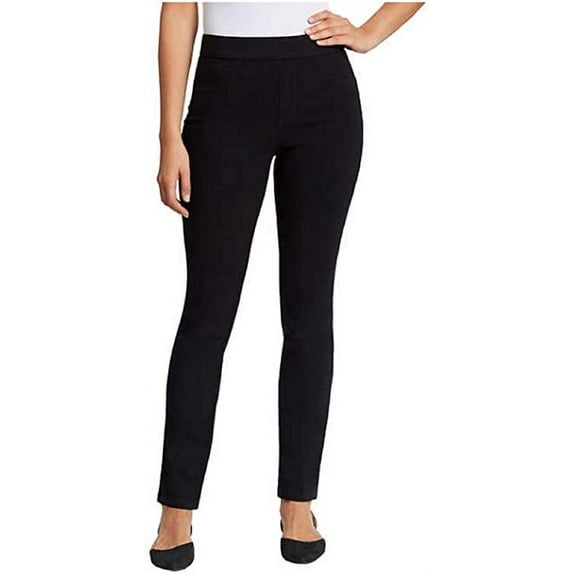 Gloria Vanderbilt Ladies’ Pull-On Comfort High-Rise Pants Size: 12, Color: Beverly Blue