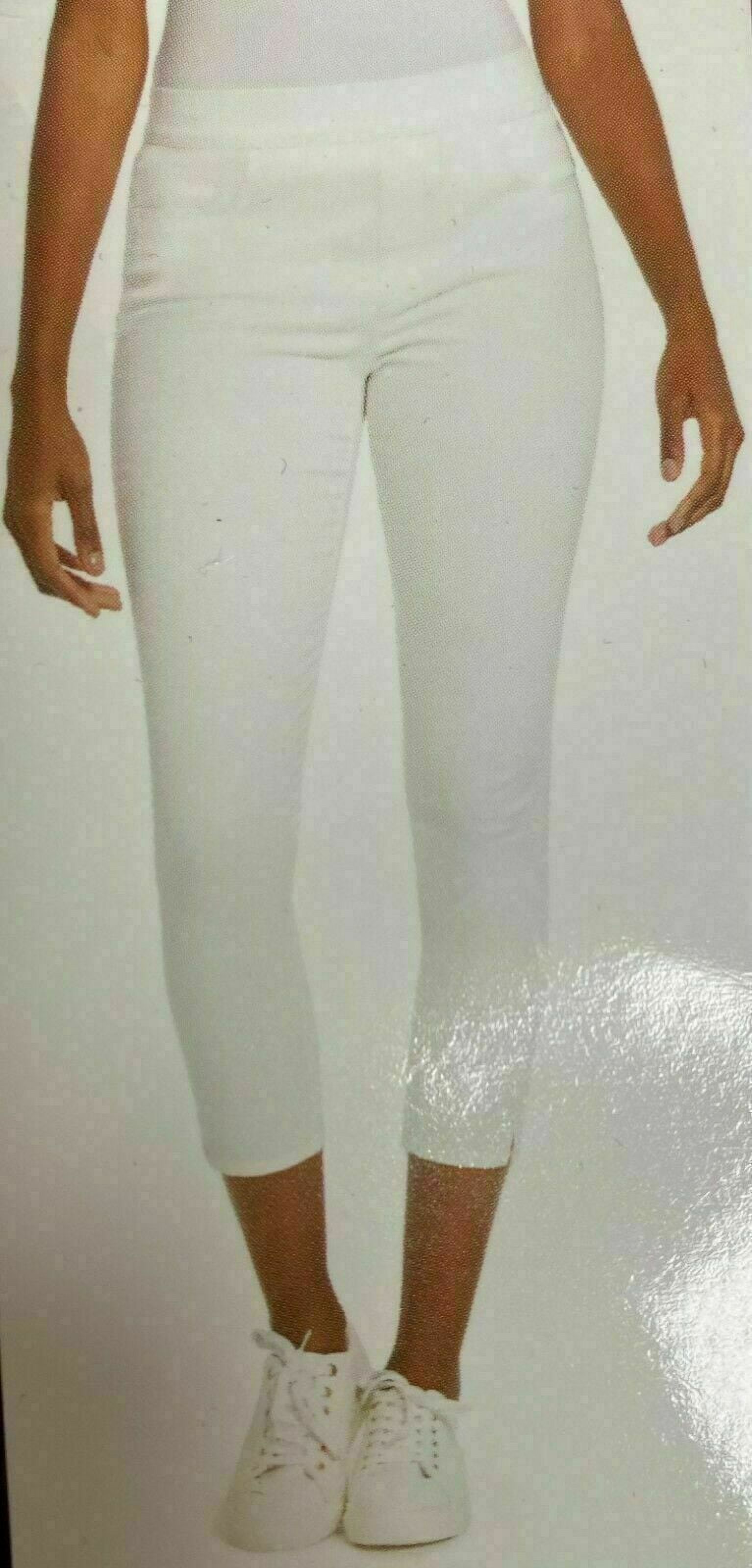 Gloria Vanderbilt Ladies Pull On Crop Pants Vintage White 12 Walmart