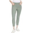 thumbnail image 1 of Gloria Vanderbilt Ladies' Slim Fit Mid Rise Pull On Pants, Green 4, 1 of 5