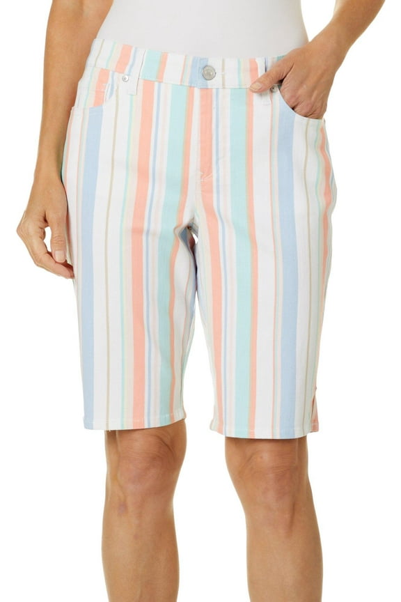 Midrise Bermuda Springstripe