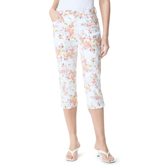 Gloria Vanderbilt Swan Series Women's and Women's Plus Amanda 5 Pocket Capri, 21" Inseam, Sizes 6-18