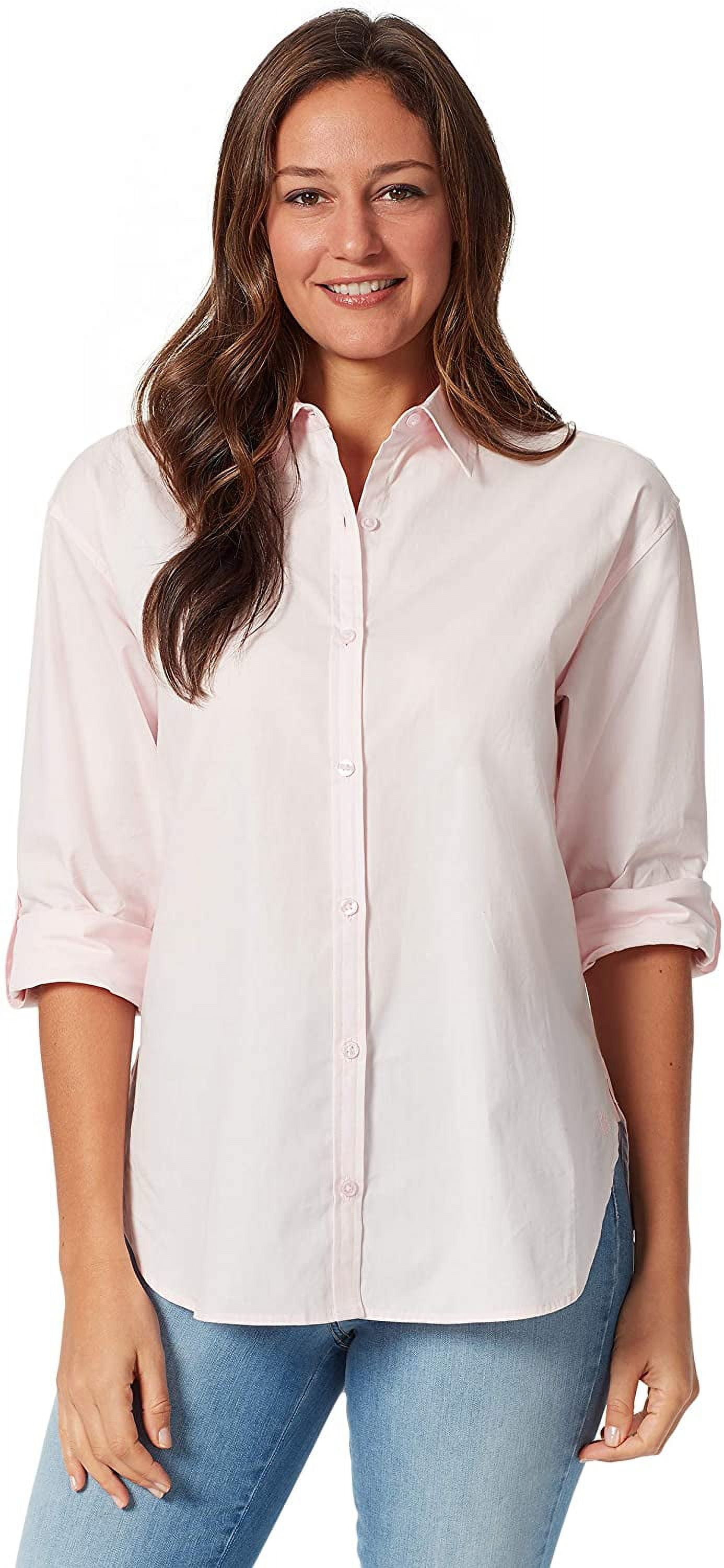 Gloria Vanderbilt Swan Series Women's Amanda Oversized Shirt, Sizes S ...