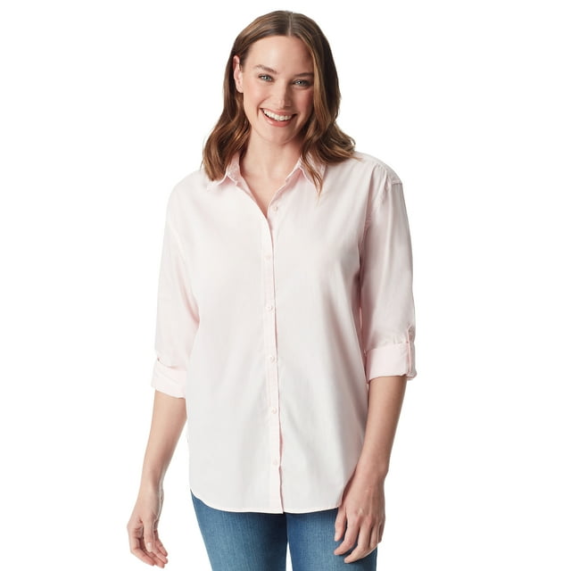 Gloria Vanderbilt Swan Series Women's Amanda Oversized Shirt, Sizes S ...