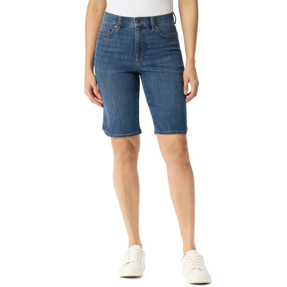 Gloria Vanderbilt Swan Series Women's High Rise Amanda Bermuda, 11" Inseam, Sizes 6-18