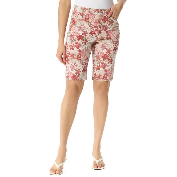 Gloria Vanderbilt Swan Series Women's High Rise Amanda Bermuda, 11" Inseam, Sizes 6-18