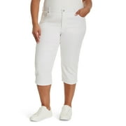 Gloria Vanderbilt Swan Series Women's and Women's Plus Amanda 5 Pocket Capri, 21" Inseam, Sizes 6-18