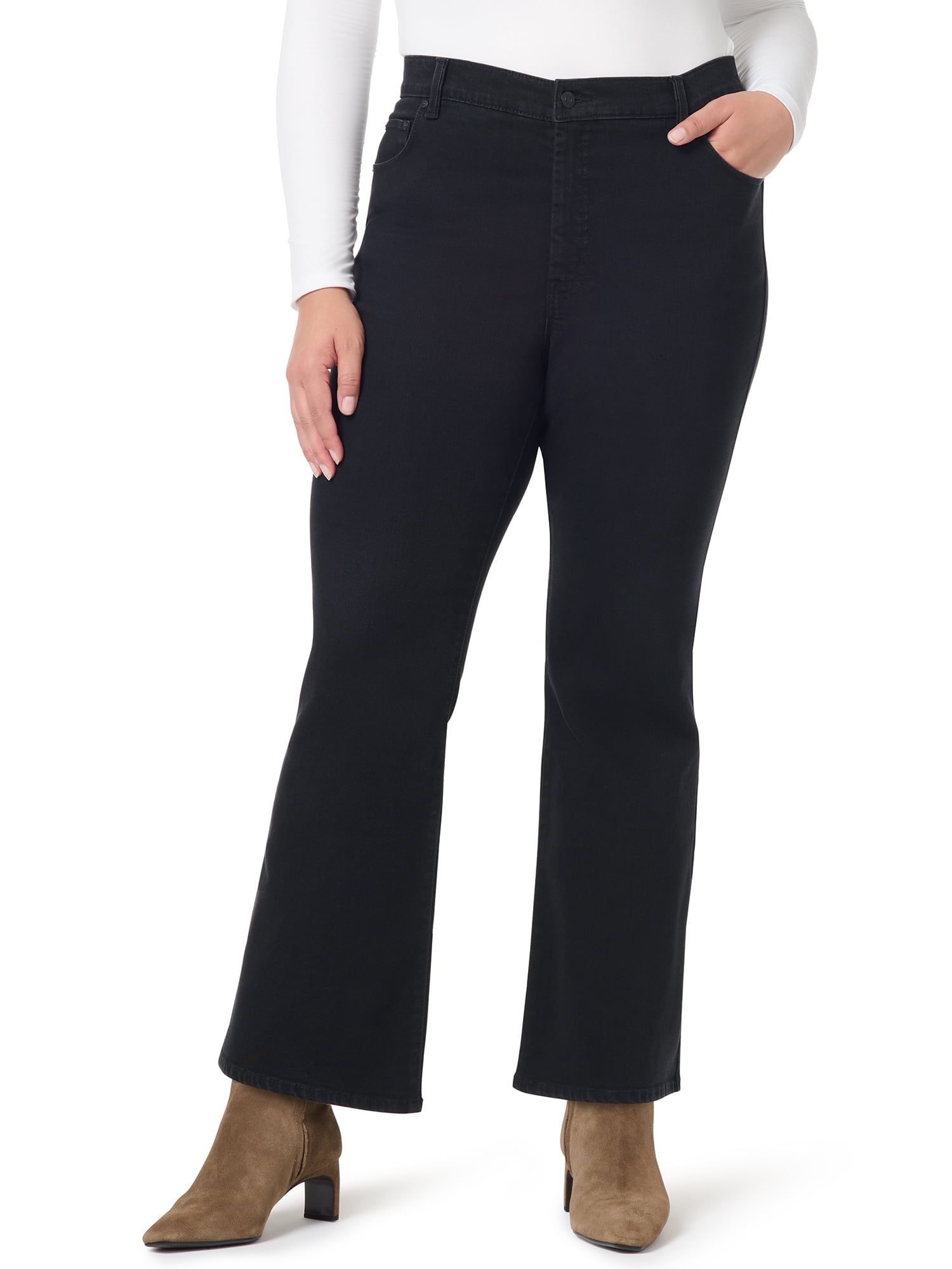 Gloria Vanderbilt Swan Series Women's Plus Flare Leg Jean, Sizes 16W-24W