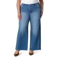 thumbnail image 1 of Gloria Vanderbilt Swan Series Women's Plus Wide Leg Jean, Sizes 16W-24W, 1 of 5