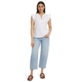 thumbnail image 1 of Gloria Vanderbilt Swan Series Women's Ruffle Sleeve Top, Sizes XS-XXL, 1 of 5