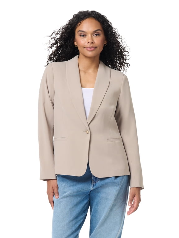 Swan Series Women's Shawl Collar Blazer , Sizes XS-XL
