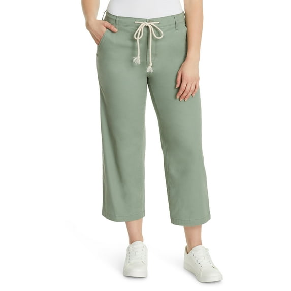 Gloria Vanderbilt Swan Series Women's Wide Leg Crop Jean with Drawstring, 25" Inseam, Sizes 6-18