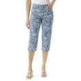 thumbnail image 1 of Gloria Vanderbilt Swan Series Women's and Women's Plus Amanda 5 Pocket Capri, 21" Inseam, Sizes 6-18, 1 of 5