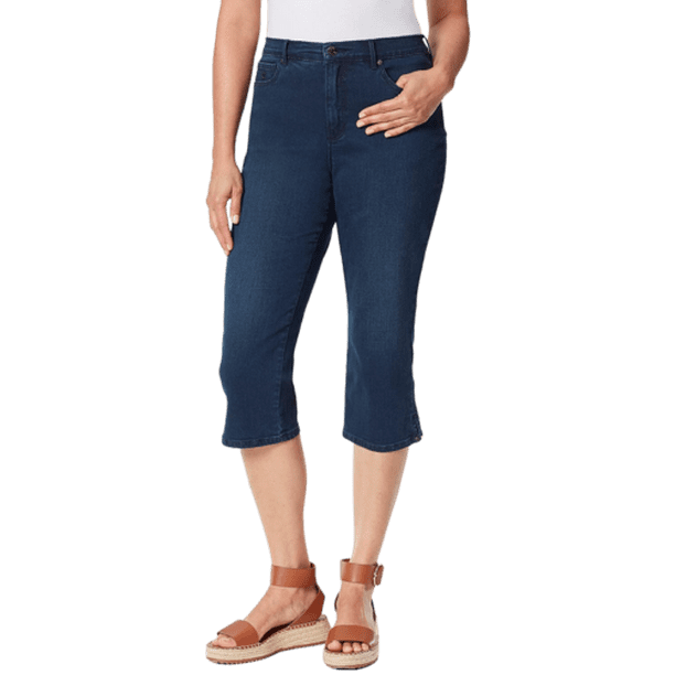 Gloria Vanderbilt Women's Amanda Capri Jeans (Navy Park City 8