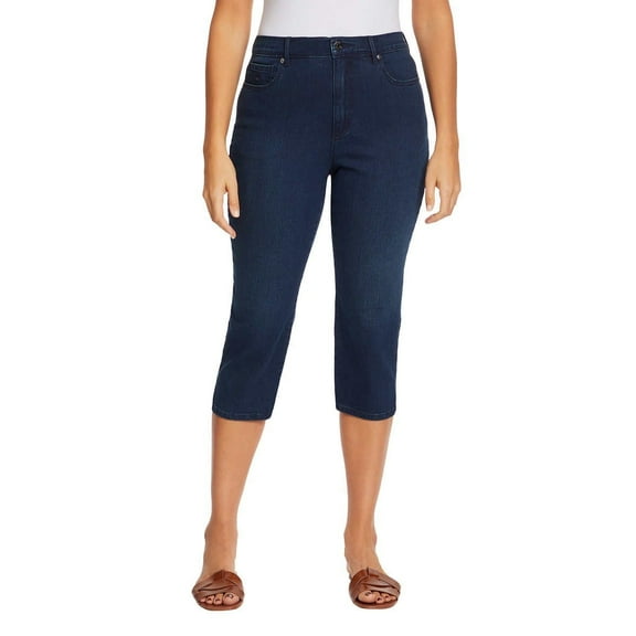 Gloria Vanderbilt Women's Amanda Capri Jeans (Navy Park City 8)