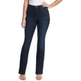 thumbnail image 1 of Gloria Vanderbilt Women's Amanda High Rise Boot Cut Jean, Parker Whiskers, 4 Regular, 1 of 5
