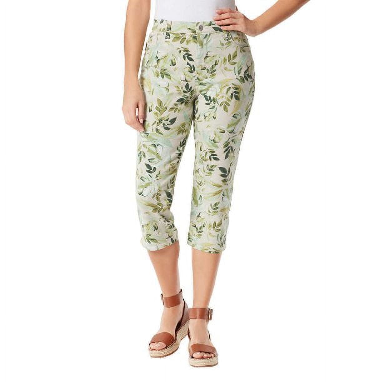Gloria Vanderbilt Women's Amanda High Rise Floral Print Capri Pants ...