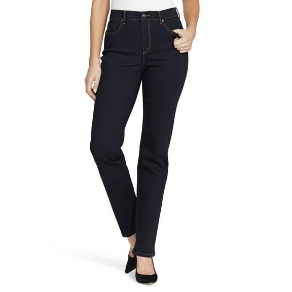 Gloria Vanderbilt Women's Amanda High Rise Straight Leg 5 Pocket Jean