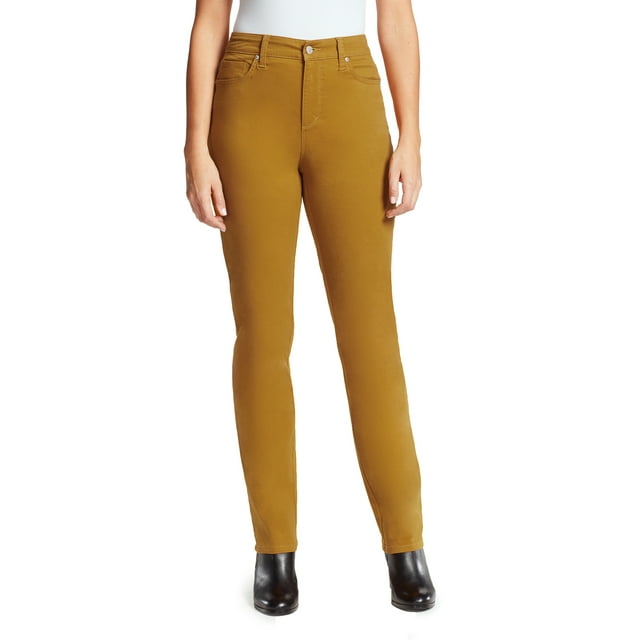 Gloria Vanderbilt Women's Amanda High Rise Straight Leg 5 Pocket Jean