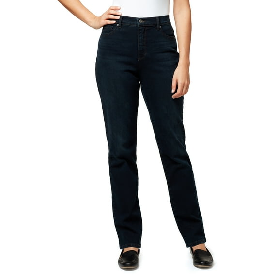 Gloria Vanderbilt Women's Amanda High Rise Straight Leg 5 Pocket Jean