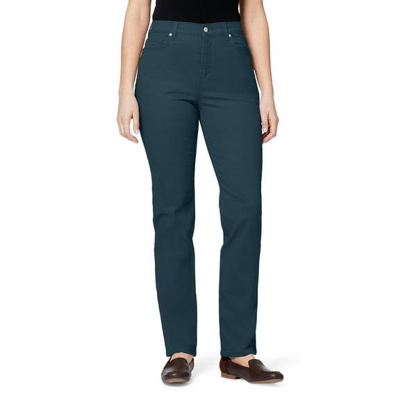 Gloria Vanderbilt Women's Amanda High Rise Straight Leg 5 Pocket Jean