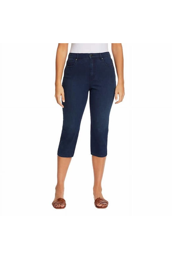 Women's Amanda Imported & Versatile Capris | Tapered Style - Navy Blue 14