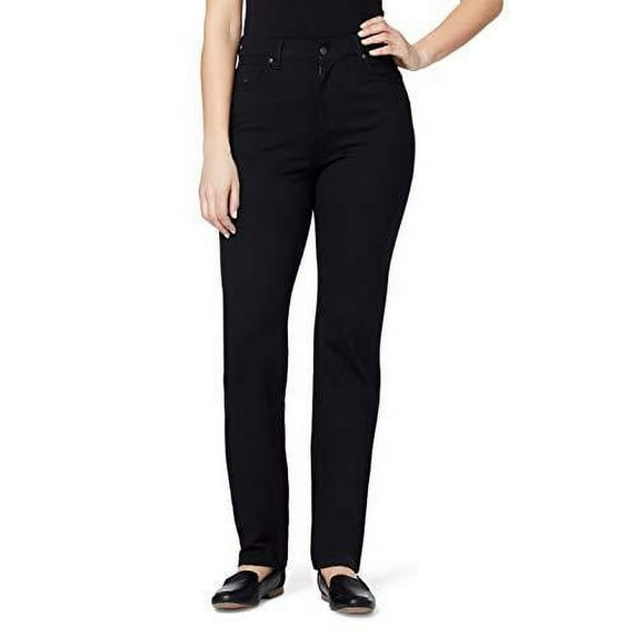 Gloria Vanderbilt Women's Amanda Ponte Knit Pant Color: Black, Size: 6