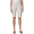 thumbnail image 1 of Gloria Vanderbilt Women's Amanda Pull-On Bermuda Short 8 Petite Vintage White-Gingham Check, 1 of 3