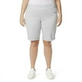 thumbnail image 1 of Gloria Vanderbilt Women's Amanda Pull-On Bermuda Shorts 22 Plus Dove Grey, 1 of 1