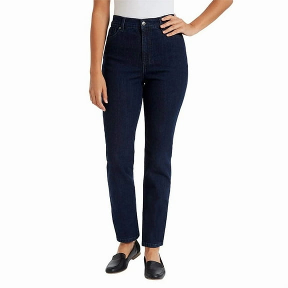 Gloria Vanderbilt Women's Amanda Stretch Denim Jean - Dark Blue (Portland) - 16 Short
