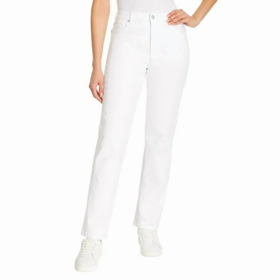 Gloria Vanderbilt Women's Amanda Stretch Denim Jean - White - 10 Tall