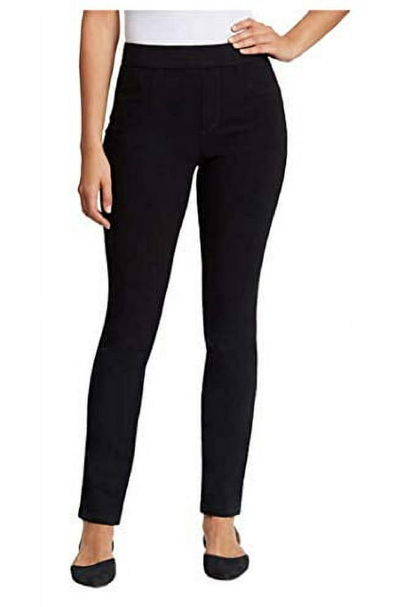 Women's Comfort Curvy Skinny Jean, Black Rinse, 8