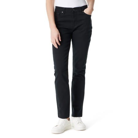 Gloria Vanderbilt Women's High Rise Amanda Straight Leg Jeans, 31” Inseam, Sizes 2-18