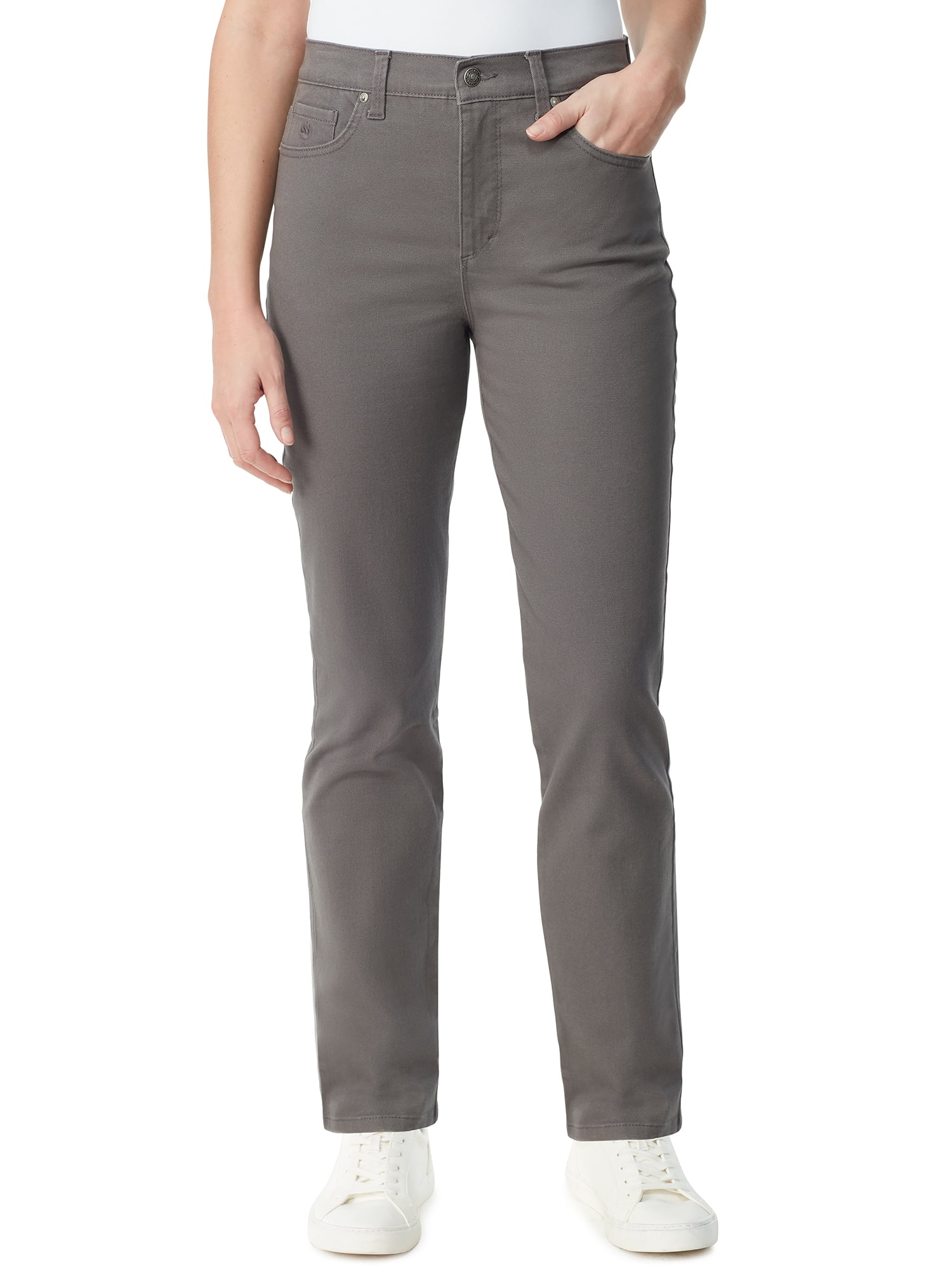 Gloria Vanderbilt Women's High Rise Amanda Straight Leg Jeans, 31” Inseam, Sizes 2-18