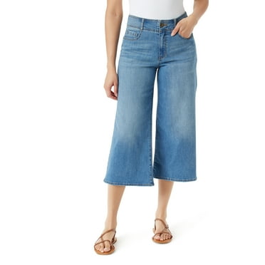 Gloria Vanderbilt Women's High Rise Slender Series Tummy Sculpt Culottes Jeans, 23" Inseam