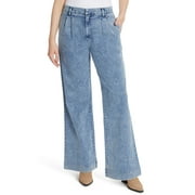 Gloria Vanderbilt Women's High Rise Wide Leg Pleated Jean