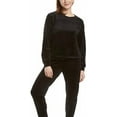 thumbnail image 1 of Gloria Vanderbilt Women's Long Sleeve Velour Pullover Top (Large, Black), 1 of 2