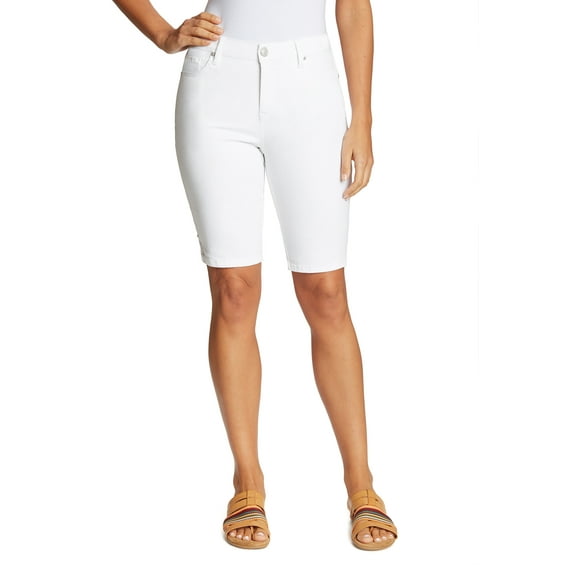Gloria Vanderbilt Women's Mid Rise Bermuda Shorts