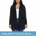 thumbnail image 1 of Gloria Vanderbilt Women's Open Front Super Soft Lightweight Cardigan-Black / XXL, 1 of 6